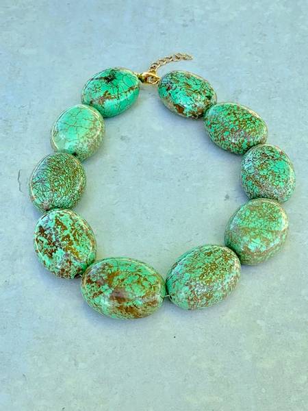 Bilde av Caprice Decadent - Chunky Necklace - Pistachio