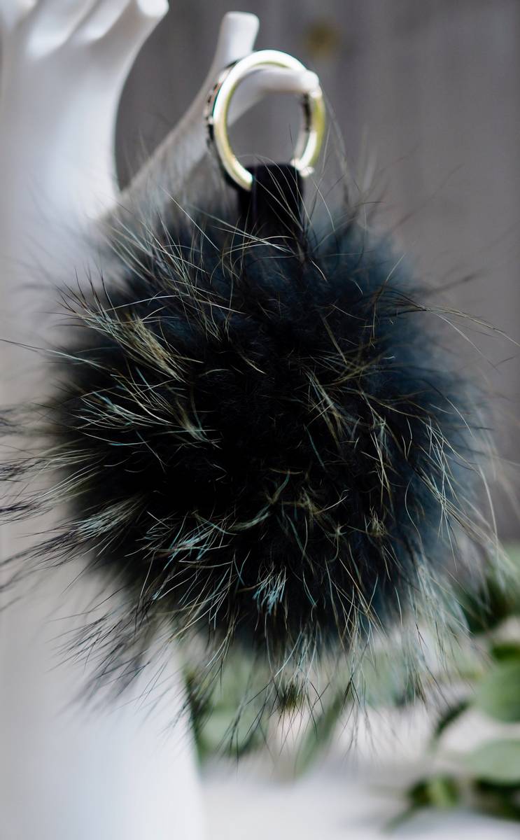 Nectar - Fury Pom-pom Keychain Large -Teal