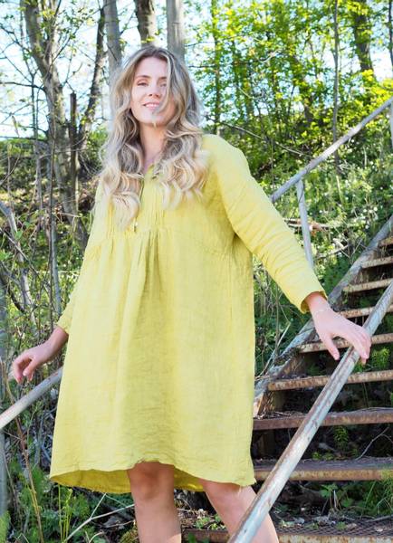 Bilde av Nectar Clothing - Cornelia Linen Dress - Tuscan 